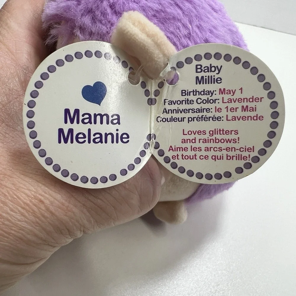 Surprizamals Baby Millie Mama Melanie Plush Purple‎ Hedgehog Stuffed Toy